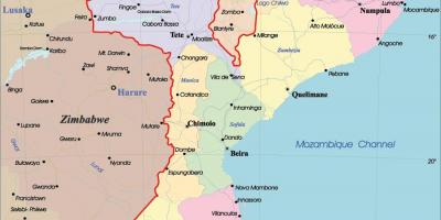 Mozambik v mapu