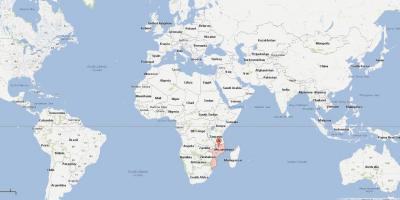 Mozambik na mape sveta